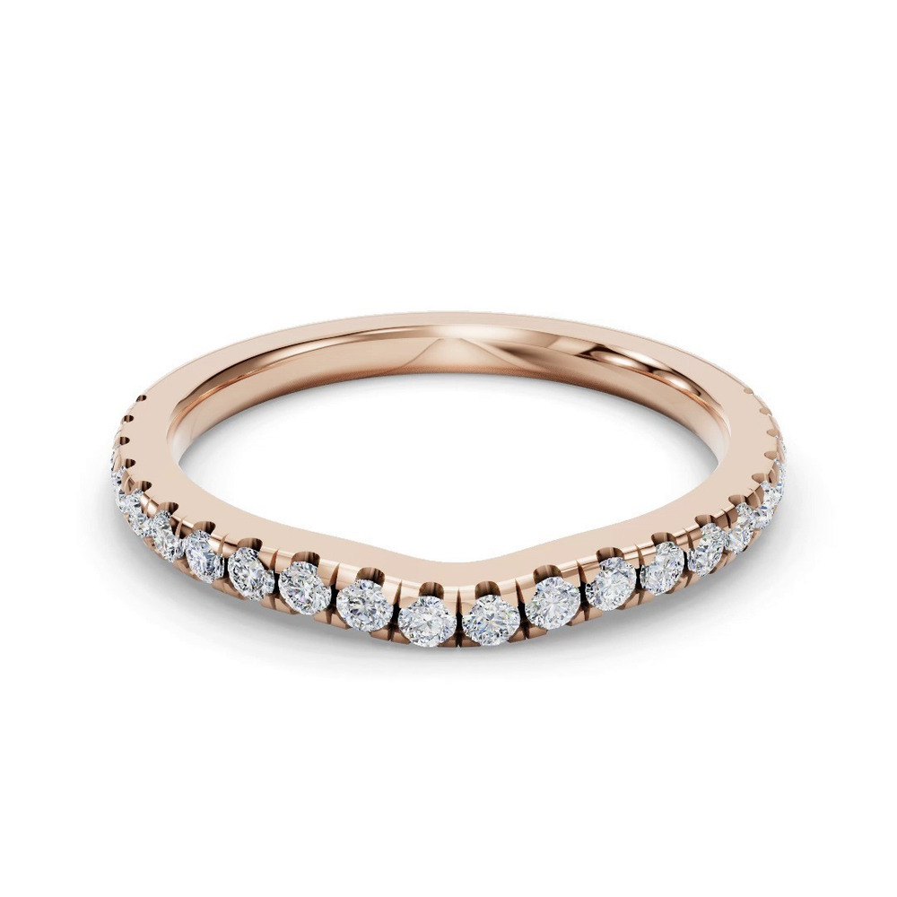 360 degree view of Gabriella Grand Pavé Contoured Band