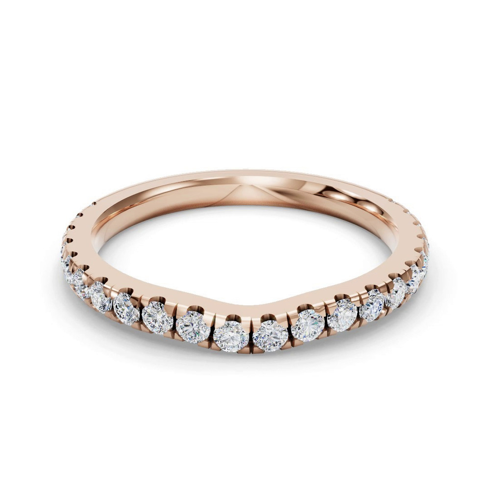 360 degree view of Gabriella Majestic Pavé Contoured Band