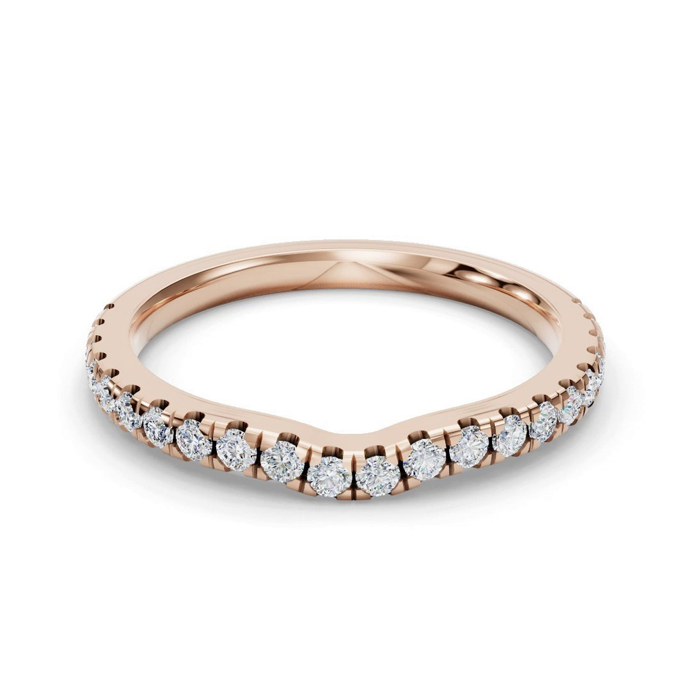 360 degree view of Kennedy Grand Pavé Contoured Band