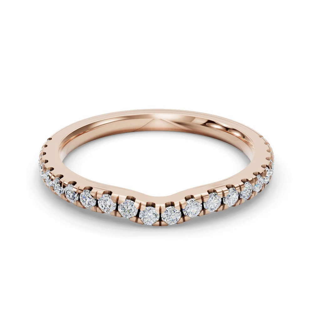 360 degree view of Kennedy Majestic Pavé Contoured Band
