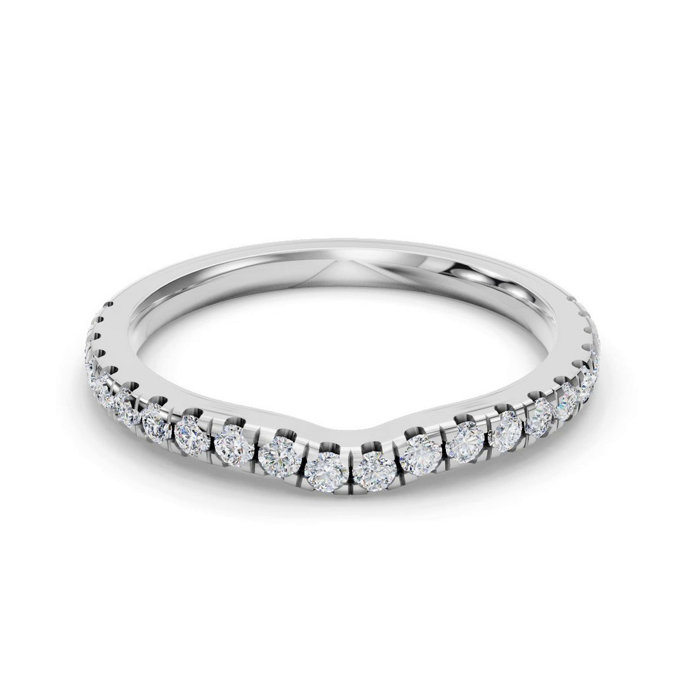 360 degree view of Kennedy Majestic Pavé Contoured Band
