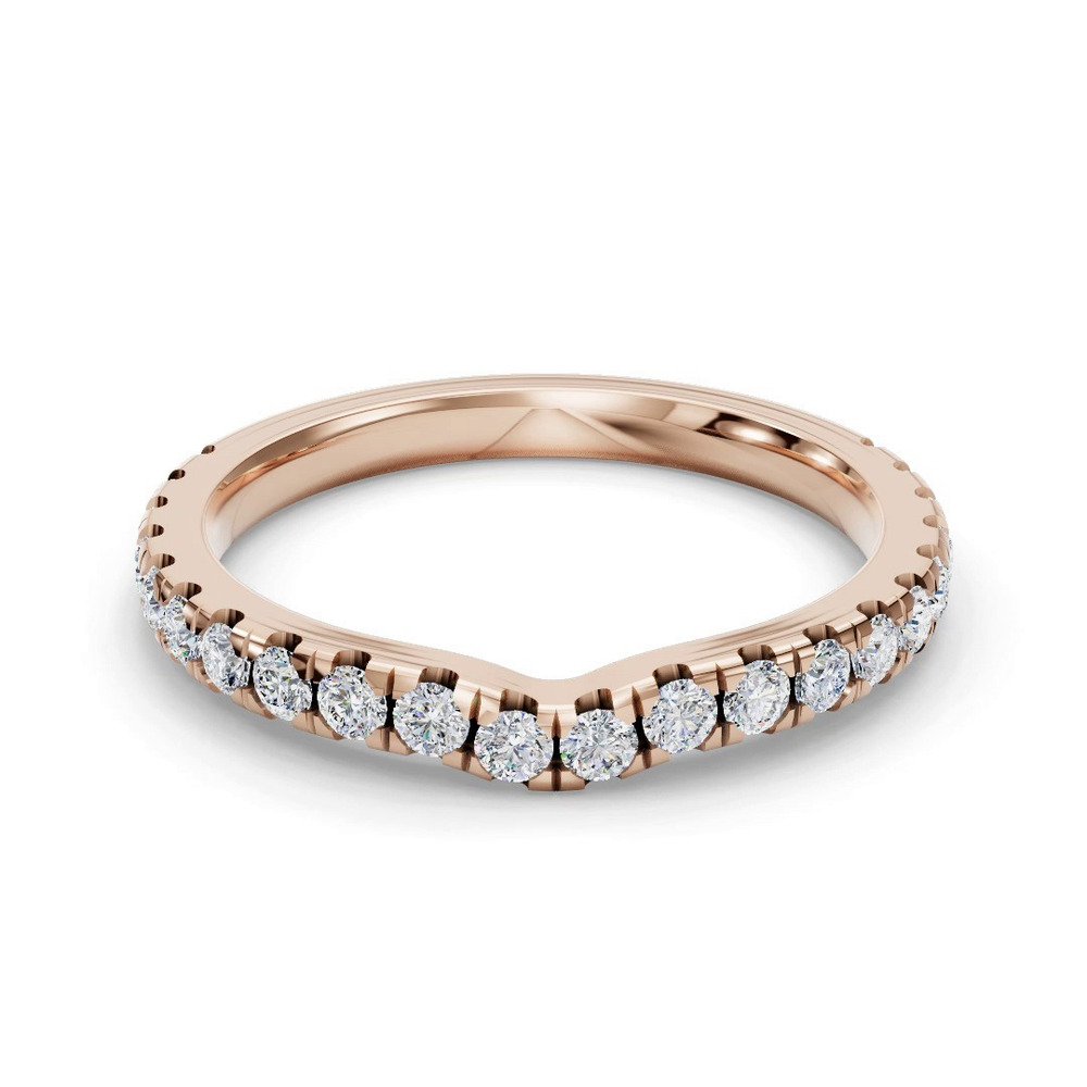 360 degree view of Bella Pavé Contoured Band (1.8mm)