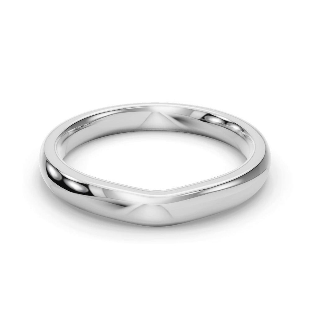 360 degree view of Leah Contoured Band (2.7mm)