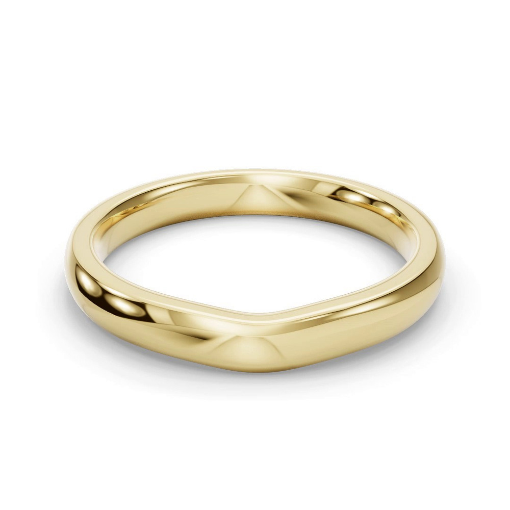 360 degree view of Leah Contoured Band (2.7mm)