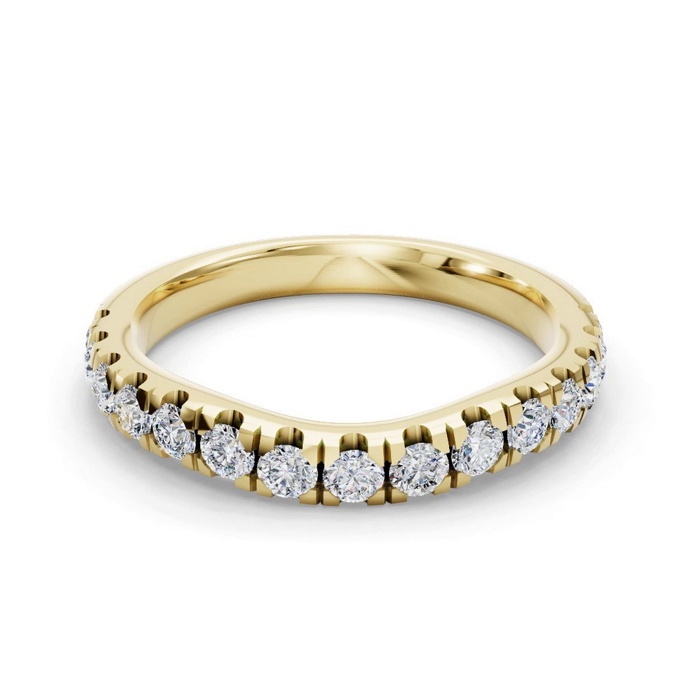 360 degree view of Ilana Pavé Contoured Band (2.7mm)