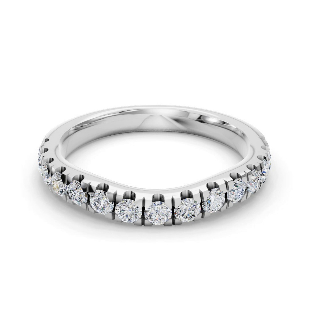 360 degree view of Ilana Pavé Contoured Band (2.7mm)