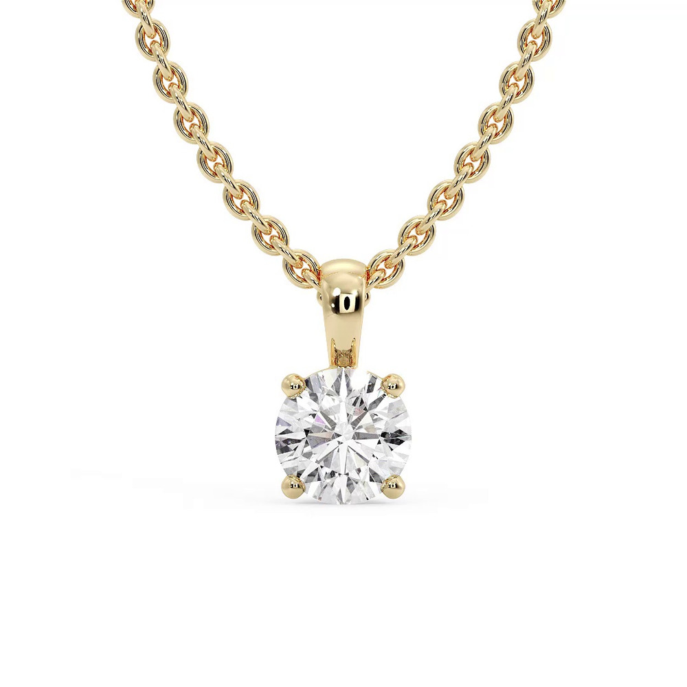 360 degree view of Alexandra Solitaire Pendant (24-Inch Chain)