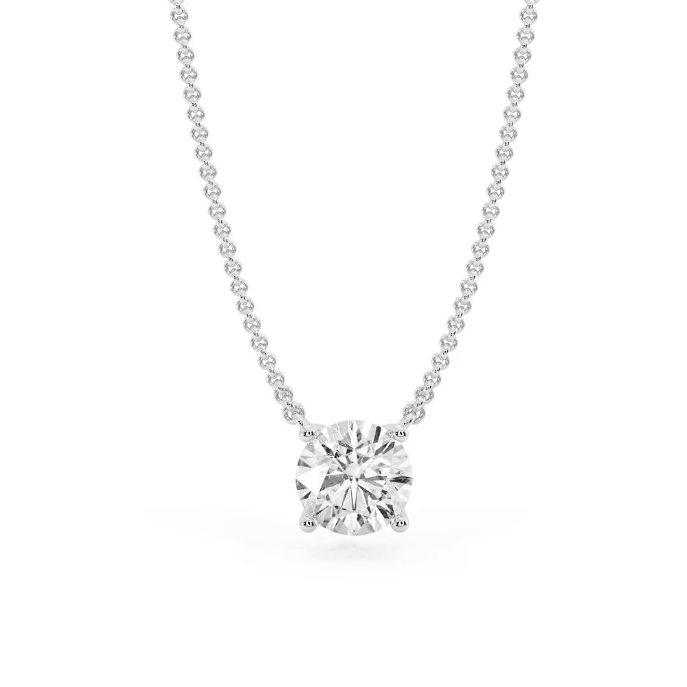 360 degree view of Zariah Solitaire Pendant (24-Inch Chain)
