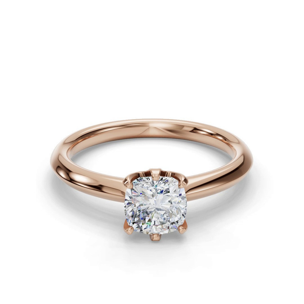 360 degree view of Olivia Knife Edge 6 Prong Solitaire Engagement Ring