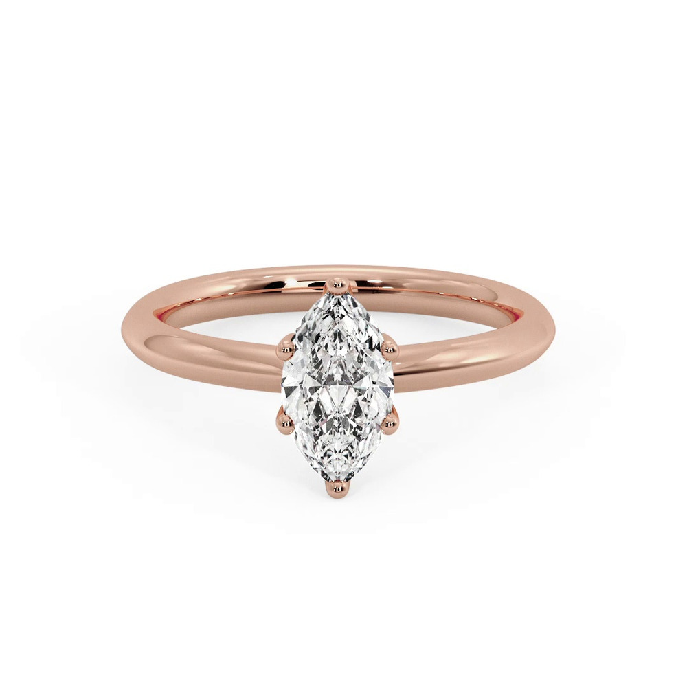 360 degree view of Olivia Knife Edge 6 Prong  Solitaire Engagement Ring