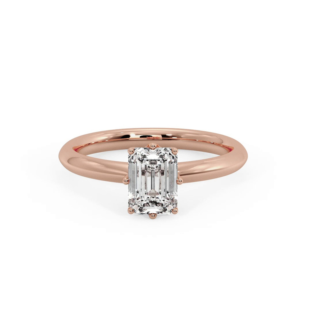 360 degree view of Olivia Knife Edge 6 Prong  Solitaire Engagement Ring