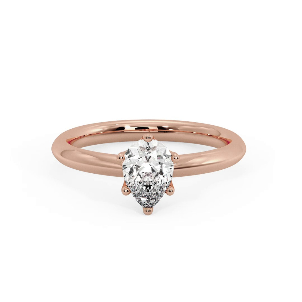 360 degree view of Olivia Knife Edge 6 Prong Solitaire Engagement Ring