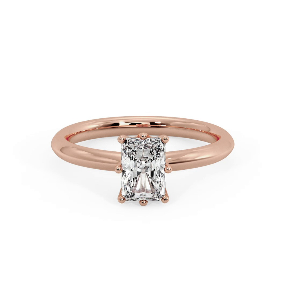 360 degree view of Olivia Knife Edge 6 Prong Solitaire Engagement Ring