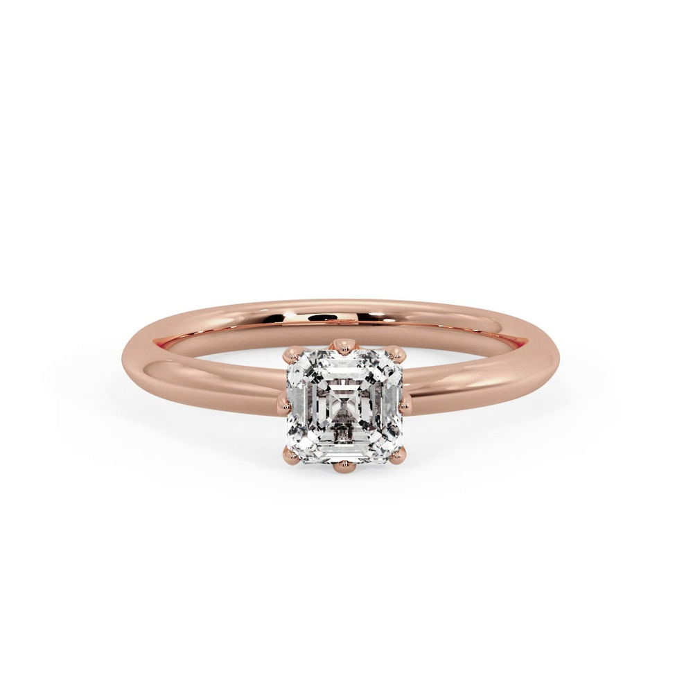 360 degree view of Olivia Knife Edge 6 Prong Solitaire Engagement Ring