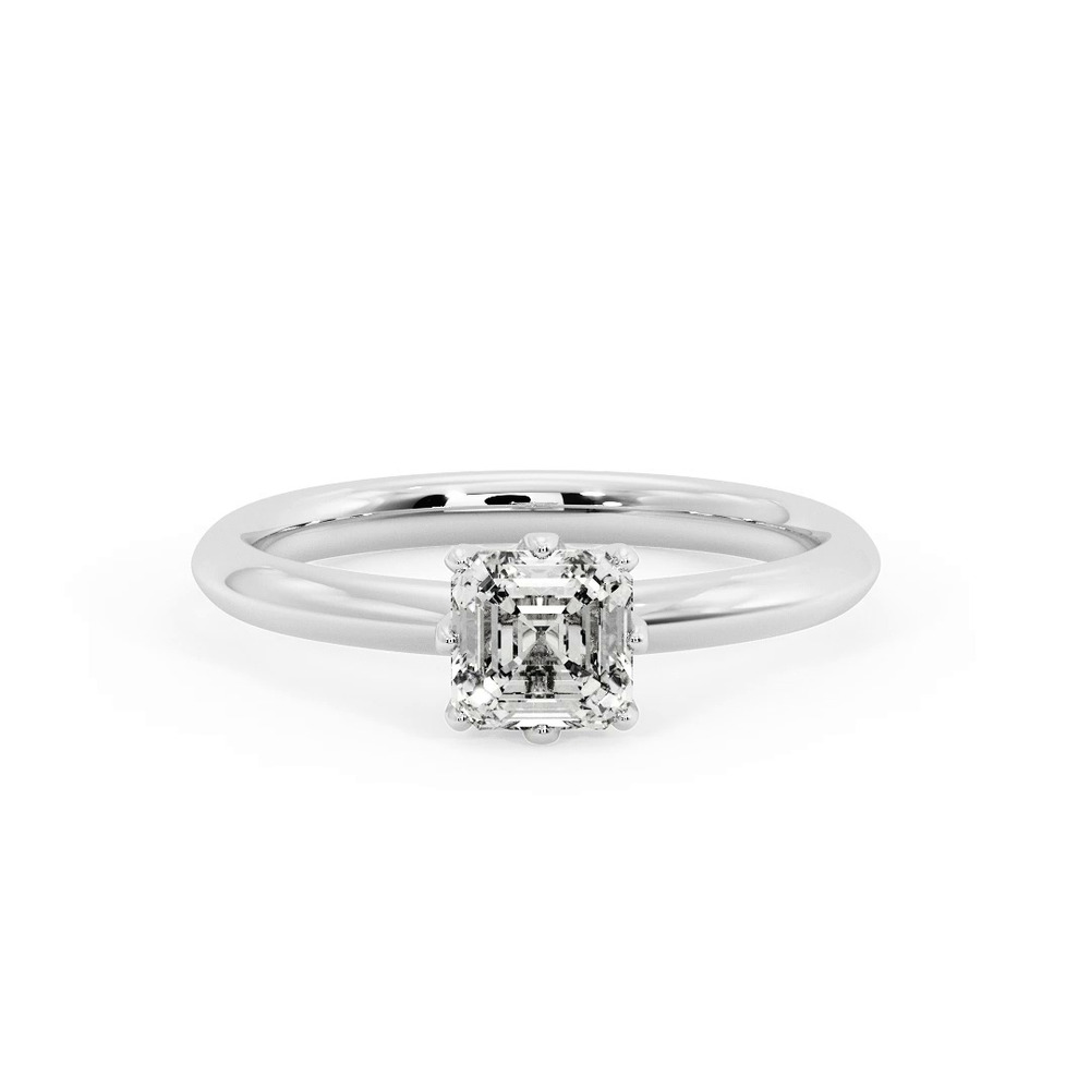360 degree view of Olivia Knife Edge 6 Prong Solitaire Engagement Ring