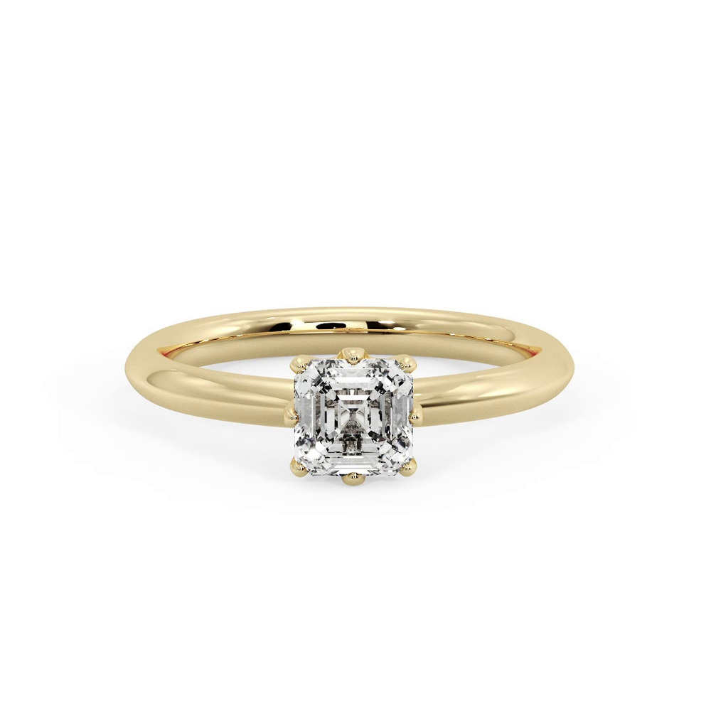 360 degree view of Olivia Knife Edge 6 Prong Solitaire Engagement Ring