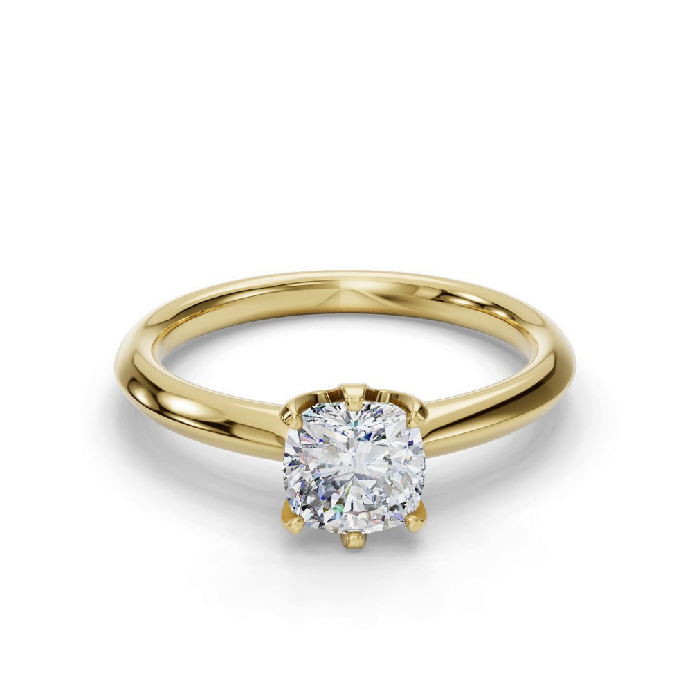 360 degree view of Olivia Knife Edge 6 Prong Solitaire Engagement Ring