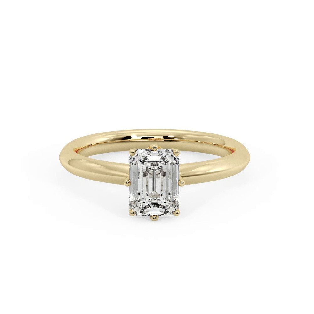 360 degree view of Olivia Knife Edge 6 Prong  Solitaire Engagement Ring