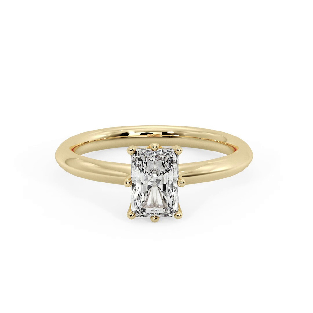 360 degree view of Olivia Knife Edge 6 Prong Solitaire Engagement Ring