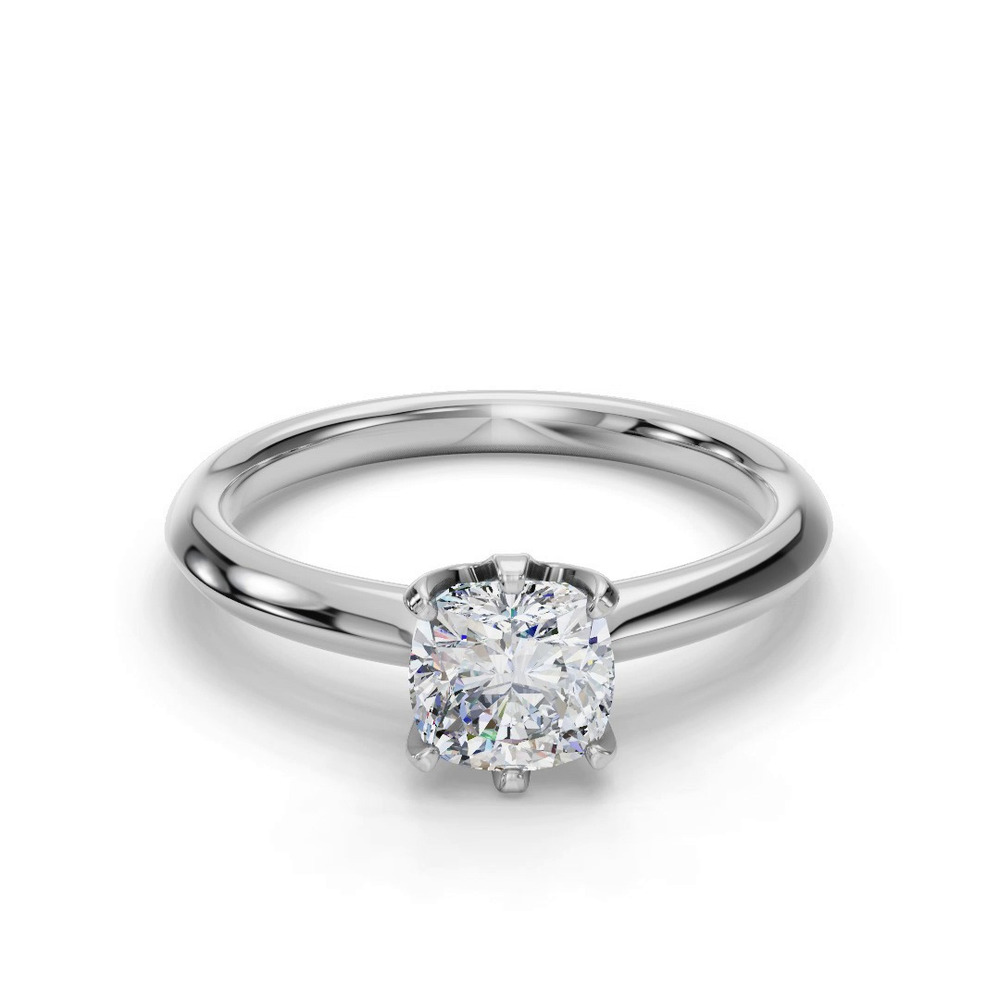 360 degree view of Olivia Knife Edge 6 Prong Solitaire Engagement Ring