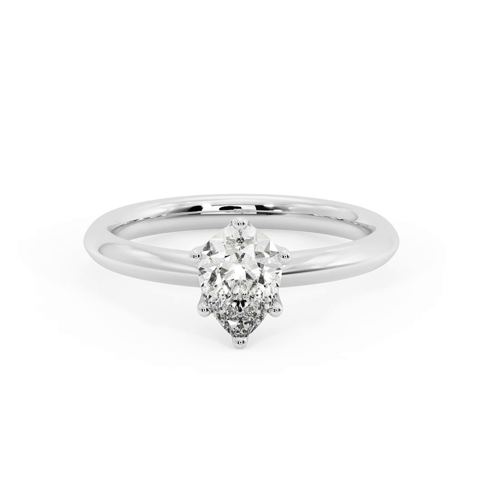 360 degree view of Olivia Knife Edge 6 Prong Solitaire Engagement Ring