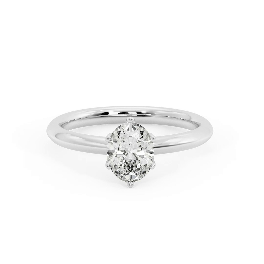 360 degree view of Olivia Knife Edge 6 Prong Solitaire Engagement Ring