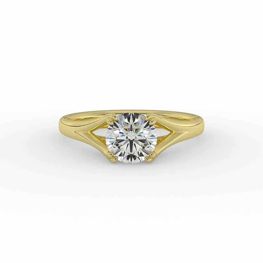 360 degree view of Iris Solitaire Engagement Ring