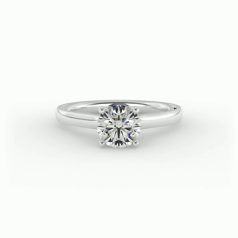 360 degree view of Callie Solitaire Engagement Ring