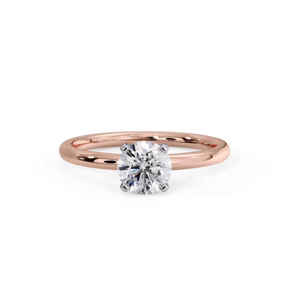 360 degree view of Leah 4 Prong Solitaire Engagement Ring
