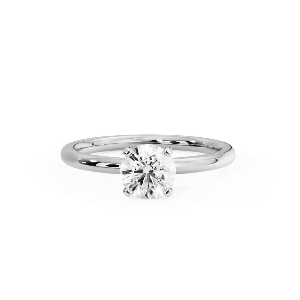 360 degree view of Leah 4 Prong Solitaire Engagement Ring