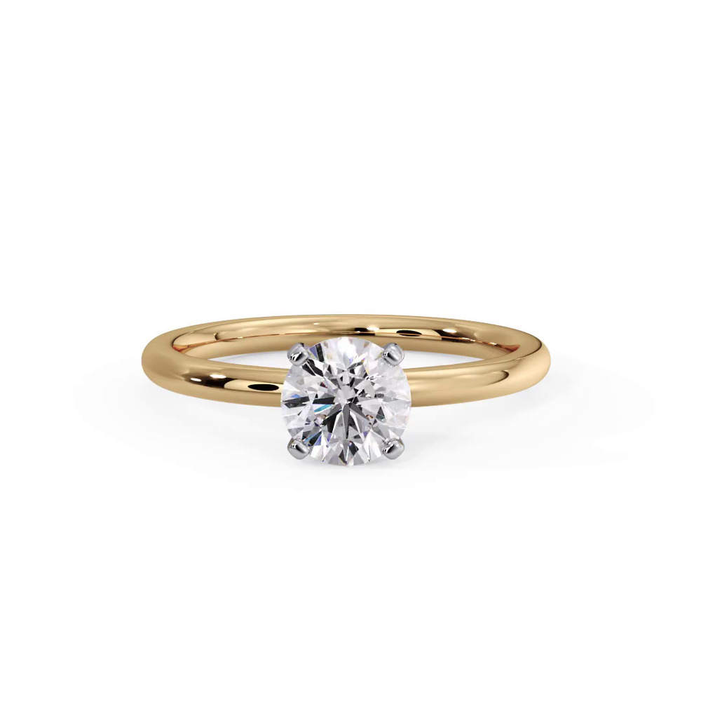 360 degree view of Leah 4 Prong Solitaire Engagement Ring