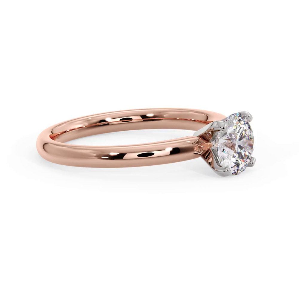 360 degree view of Lillian 4 Prong Solitaire Engagement Ring
