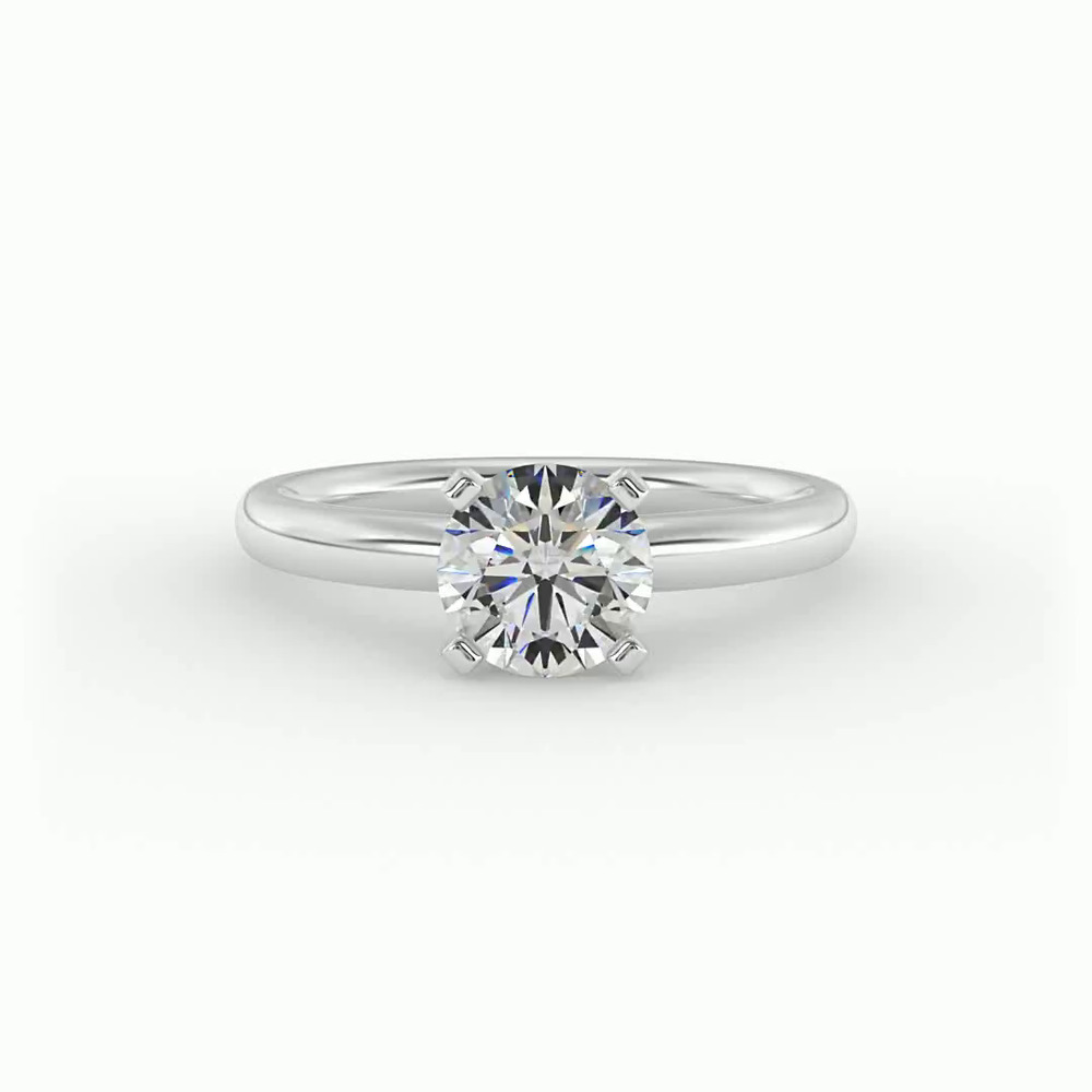 360 degree view of Lillian 4 Prong Solitaire Engagement Ring