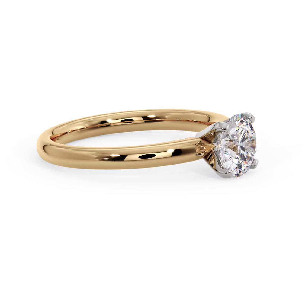 360 degree view of Lillian 4 Prong Solitaire Engagement Ring