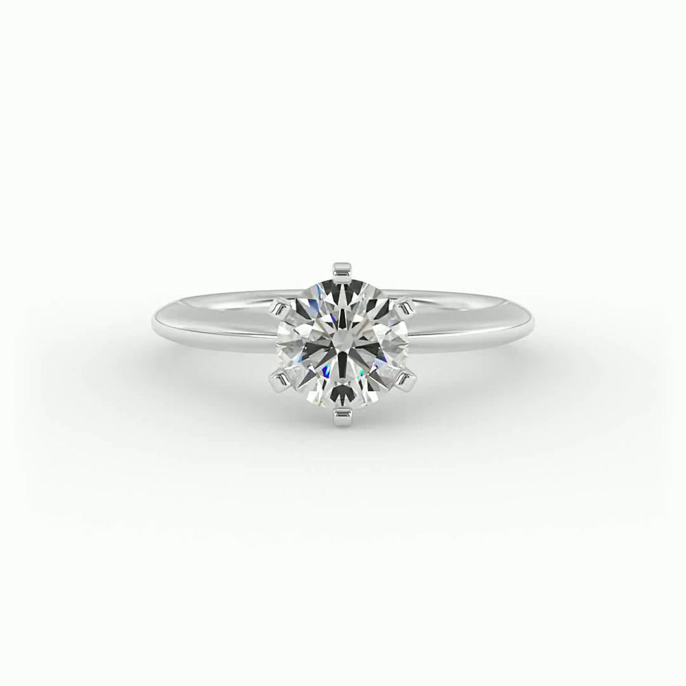 360 degree view of Maria 6 Prong Solitaire Engagement Ring
