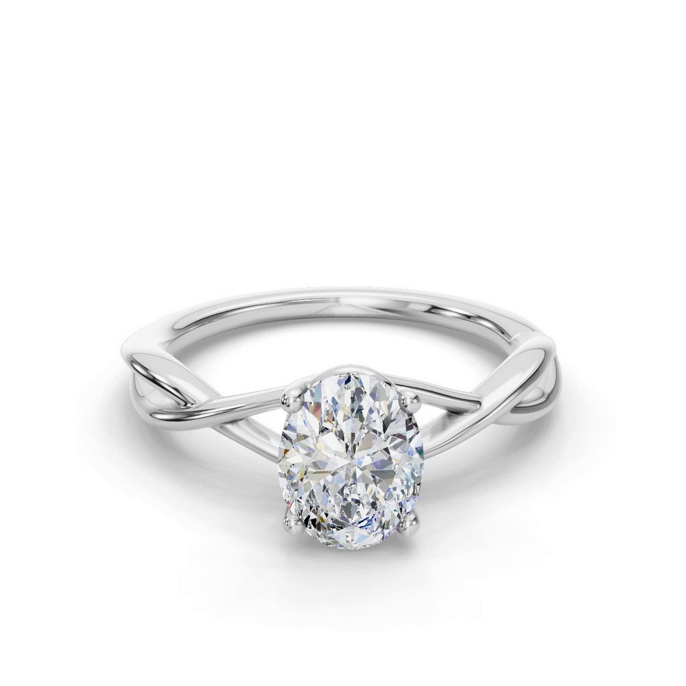 360 degree view of Bianca Twist Engagement Ring