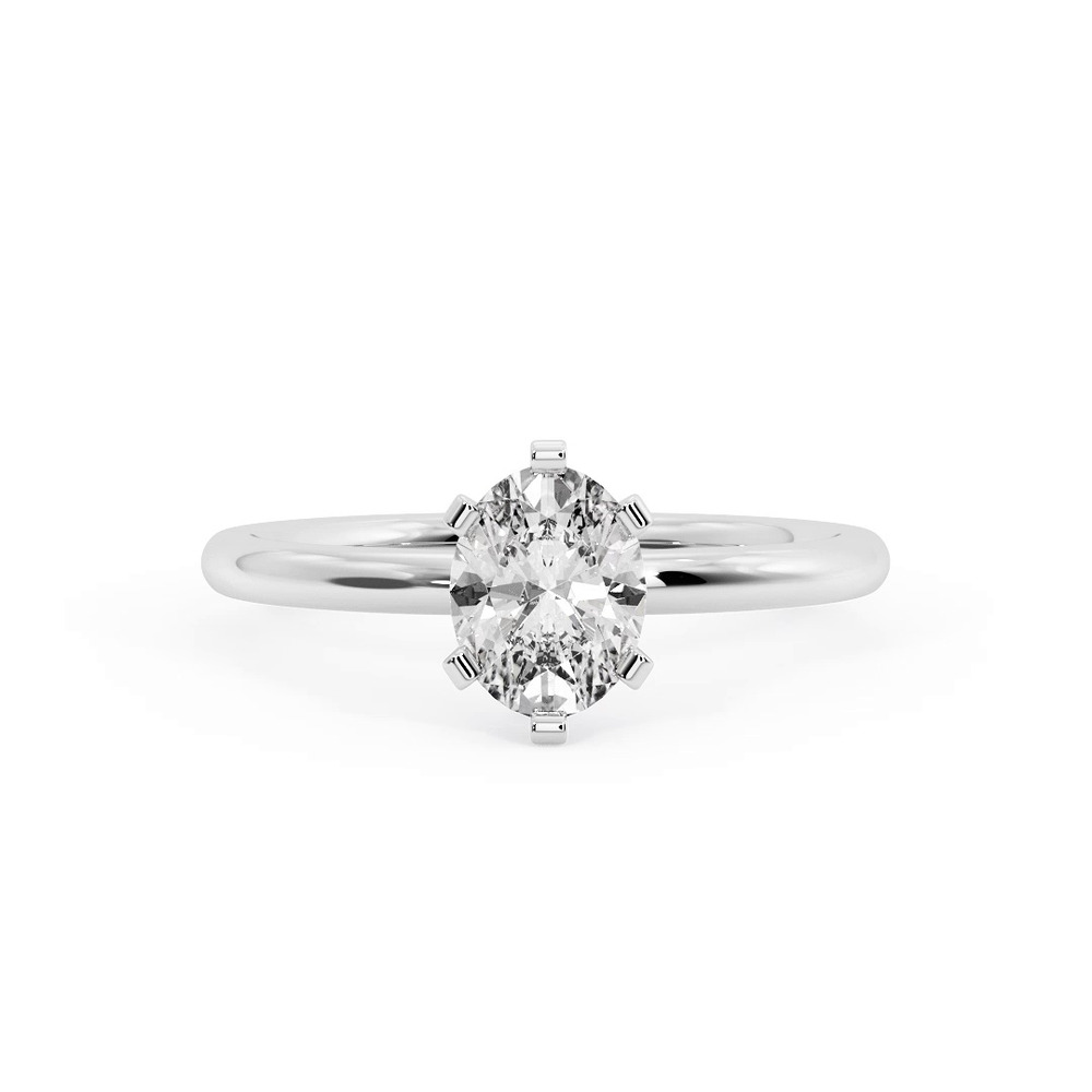 360 degree view of Presentation 6 Prong Solitaire Engagement Ring