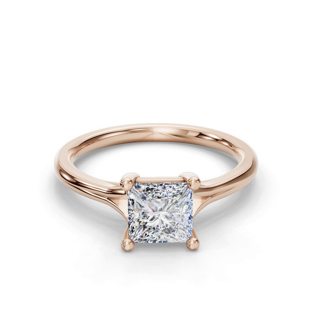 360 degree view of Isabella Split Shank Solitaire Engagement Ring