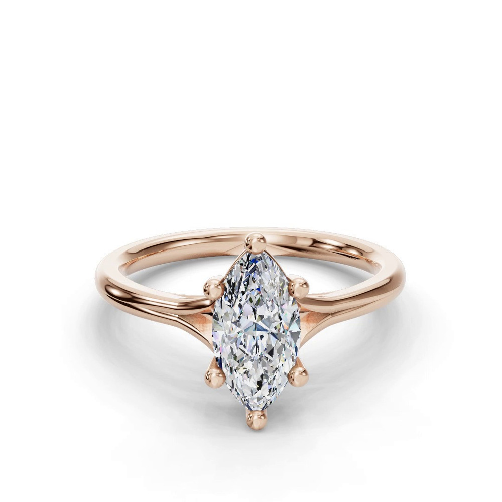 360 degree view of Isabella Split Shank Solitaire Engagement Ring
