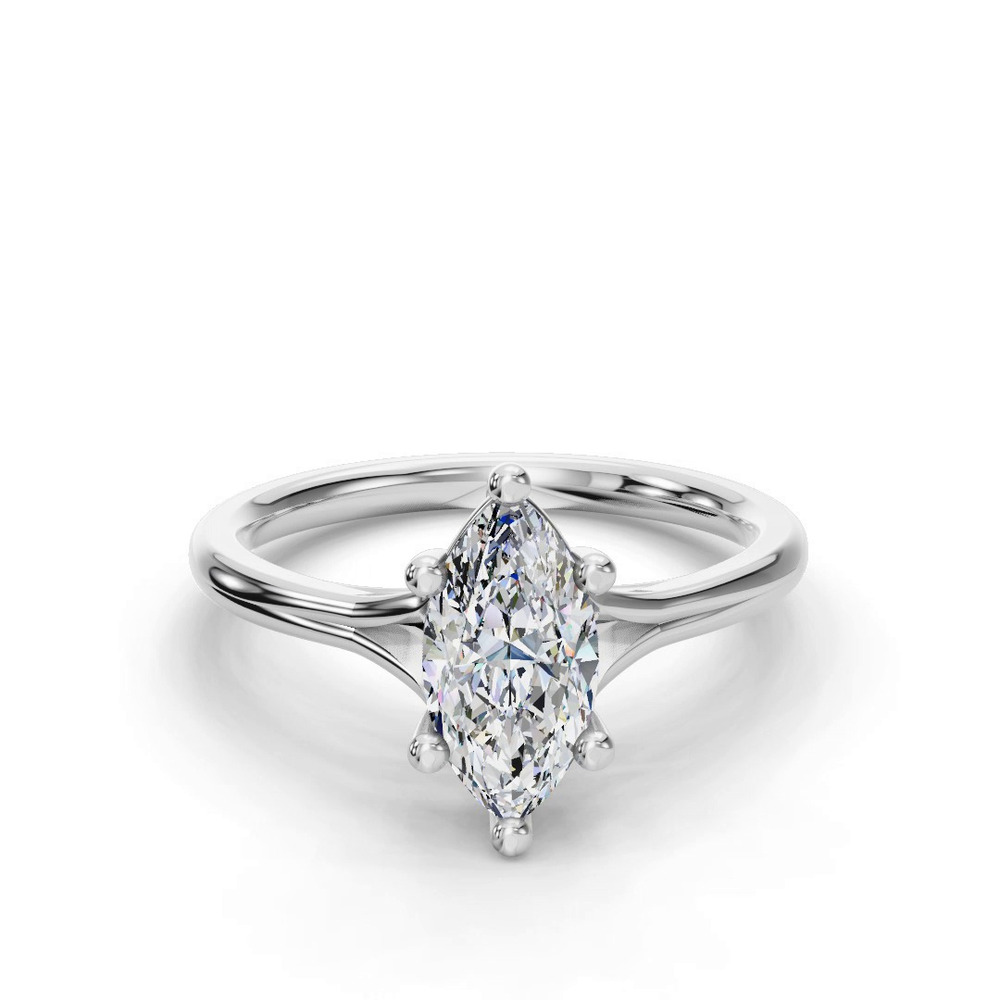 360 degree view of Isabella Split Shank Solitaire Engagement Ring