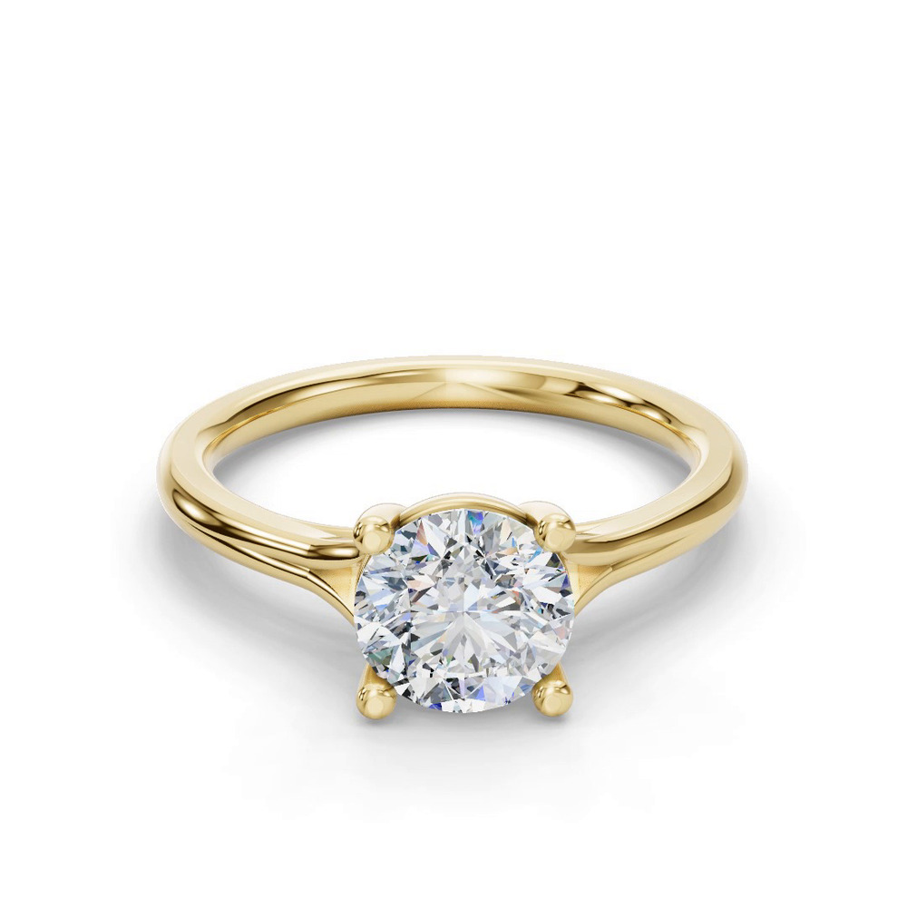 360 degree view of Isabella Split Shank Solitaire Engagement Ring
