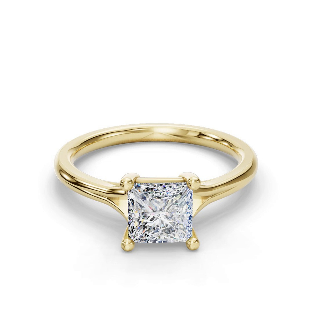 360 degree view of Isabella Split Shank Solitaire Engagement Ring