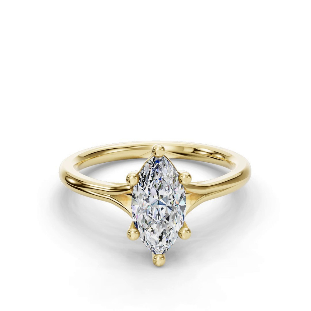 360 degree view of Isabella Split Shank Solitaire Engagement Ring