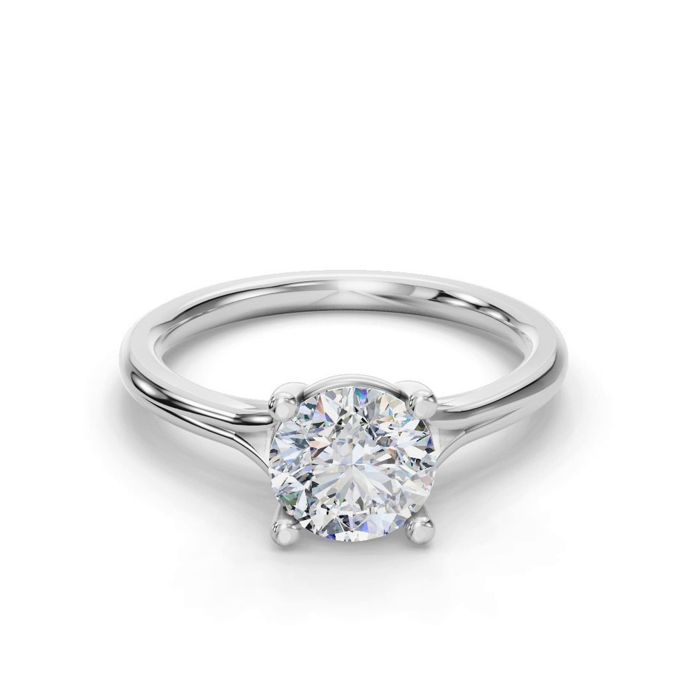 360 degree view of Isabella Split Shank Solitaire Engagement Ring