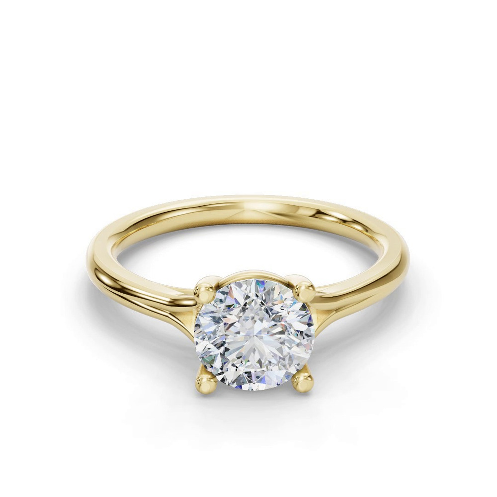 360 degree view of Isabella Split Shank Solitaire Engagement Ring