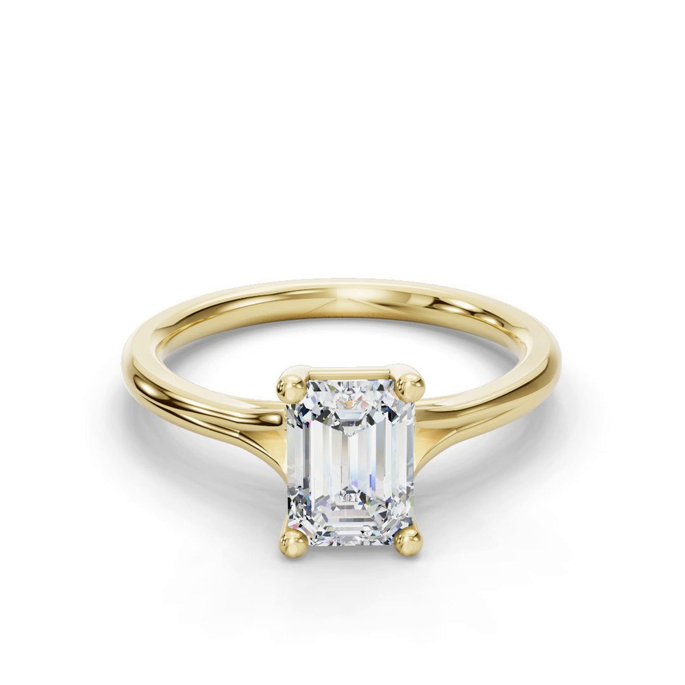 360 degree view of Isabella Split Shank Solitaire Engagement Ring
