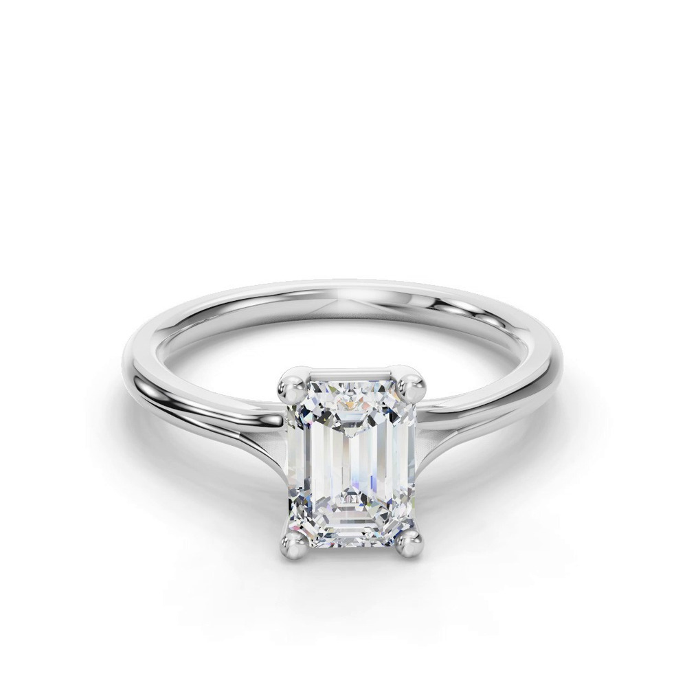 360 degree view of Isabella Split Shank Solitaire Engagement Ring