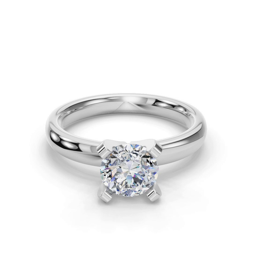 360 degree view of Leah Four-Prong Solitaire Engagement Ring (2.7mm)