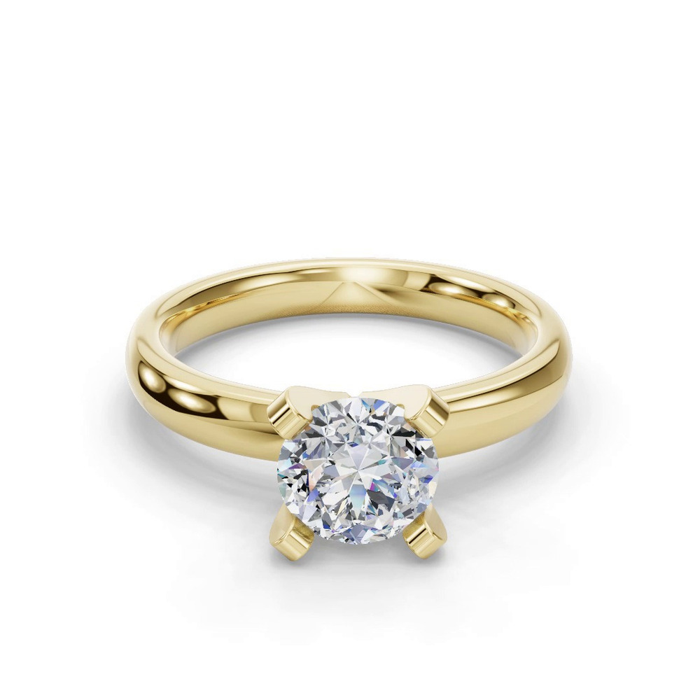360 degree view of Leah Four-Prong Solitaire Engagement Ring (2.7mm)