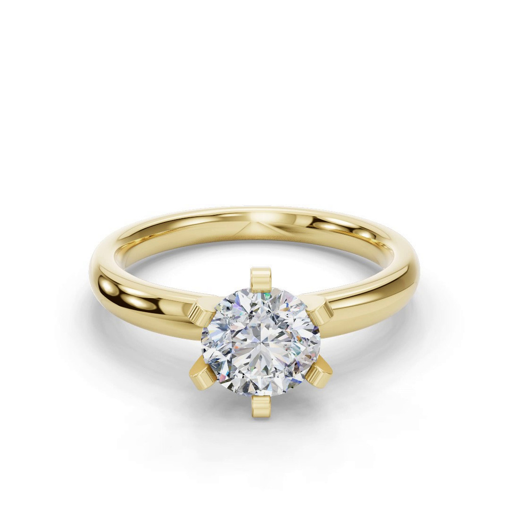 360 degree view of Ilana Six-Prong Solitaire Engagement Ring (2.7 mm)